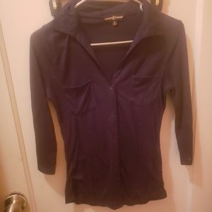 Navy blue button Down